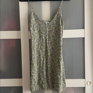 Reformation green floral dress